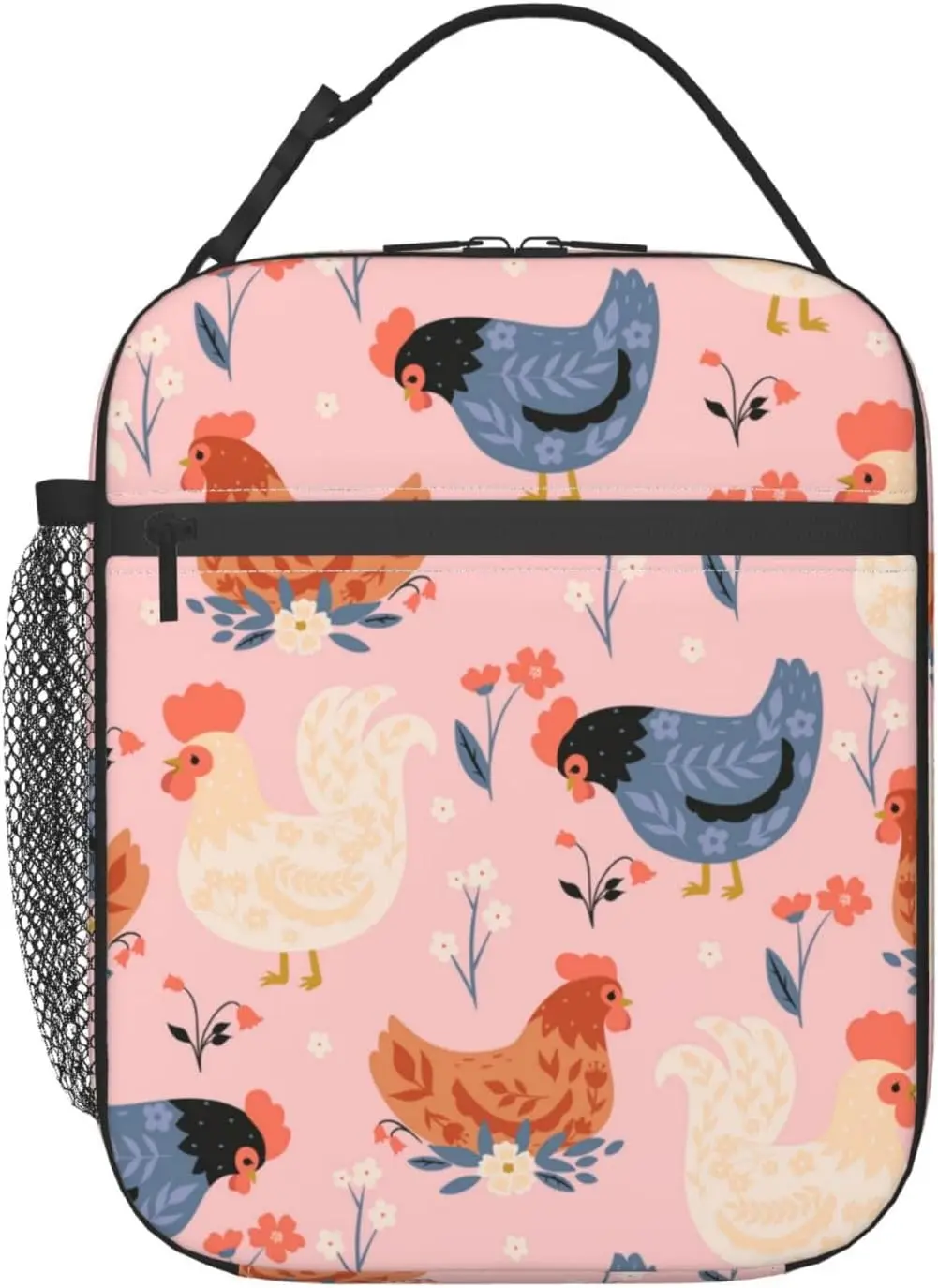 

Insulated Lunch Box for Women Chicken Lunch Box for Work,Picnic,School,Travel,Hiking, Beach or Fishing Polyester Chicken Lunch B