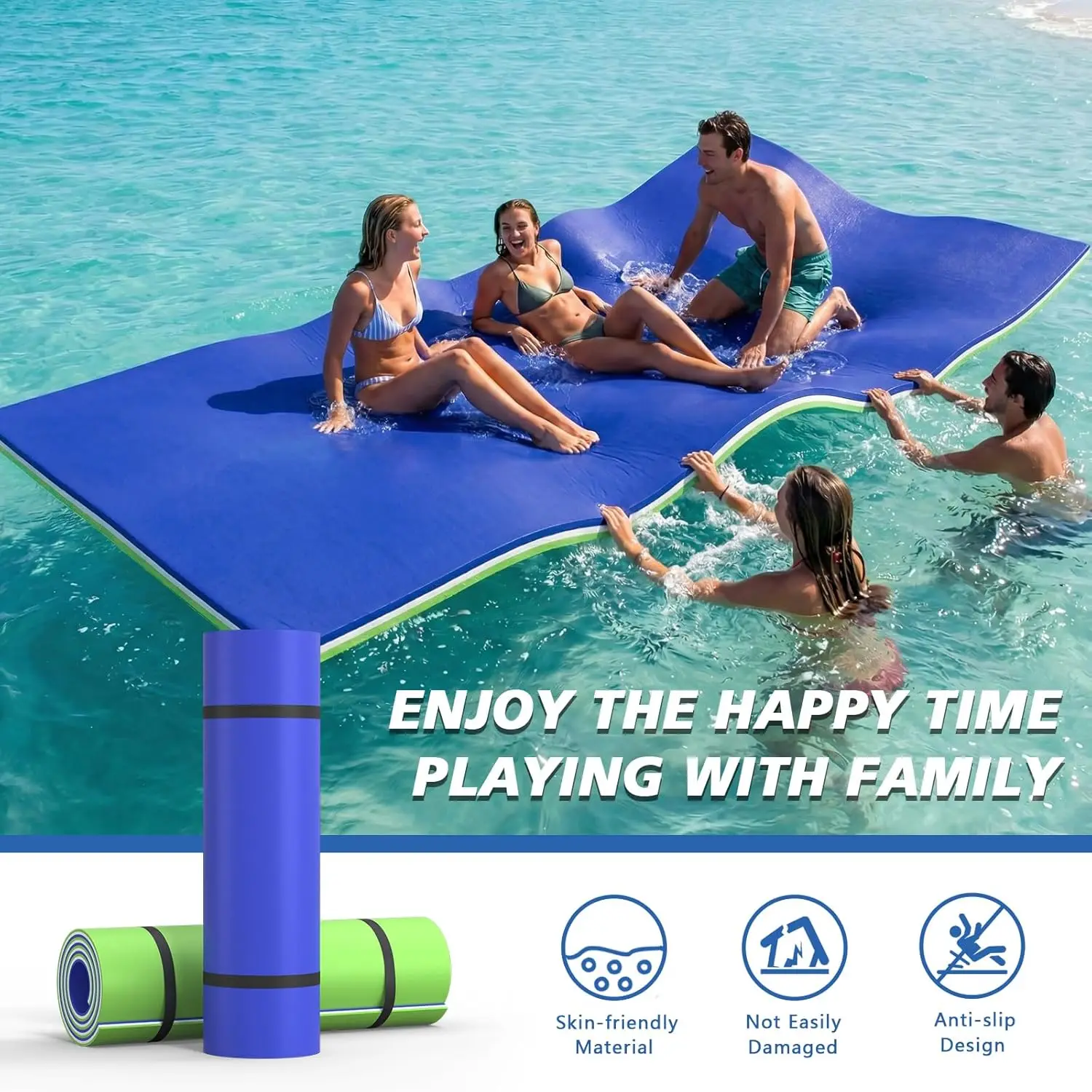 

Tear-Resistant Floating Lily Pad Mat for Lake Pool Recreation, Custom