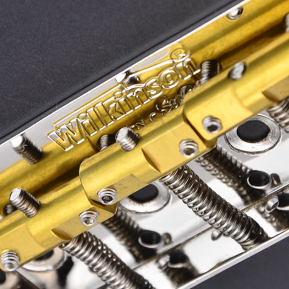 Original Genuine Brass Saddles Wilkinson WTBS Short Vintage Type Fixed Electric Guitar Bridge