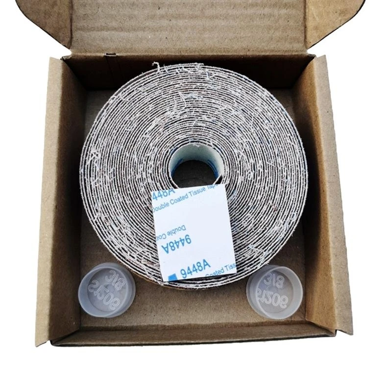 x37e 에머리 천 롤 연마 사포 롤 디스펜서와 함께 모래 종이