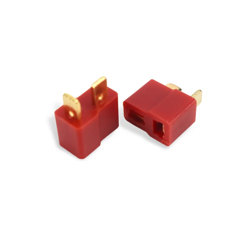 リモコンクアッドコプターリチウム電池リモコンUAV航空機部品用の真新しいT型プラグオスおよびメスコネクタ