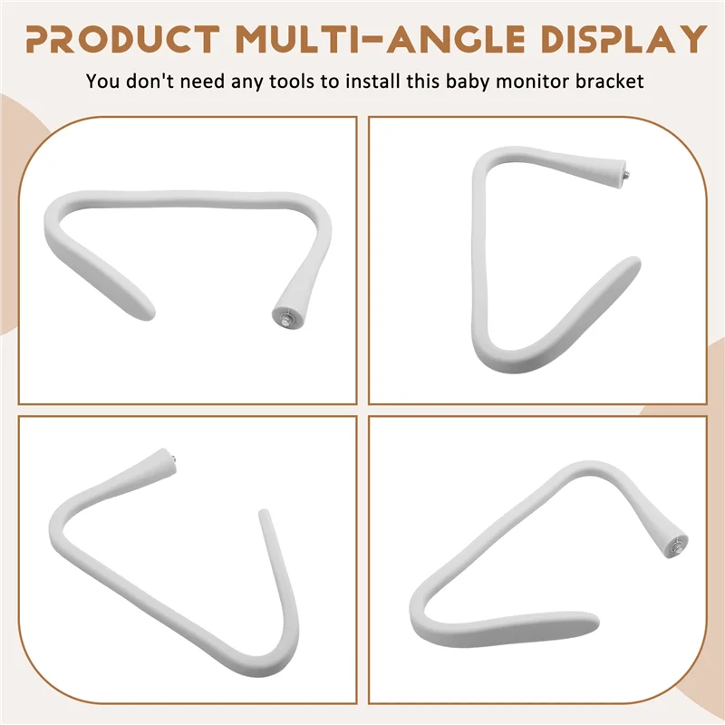 BMBY-Baby Monitor Stand, Flexible Camera Stand Of Crib, Without Damaging The Wall, Baby Monitor Stand Camera Stand