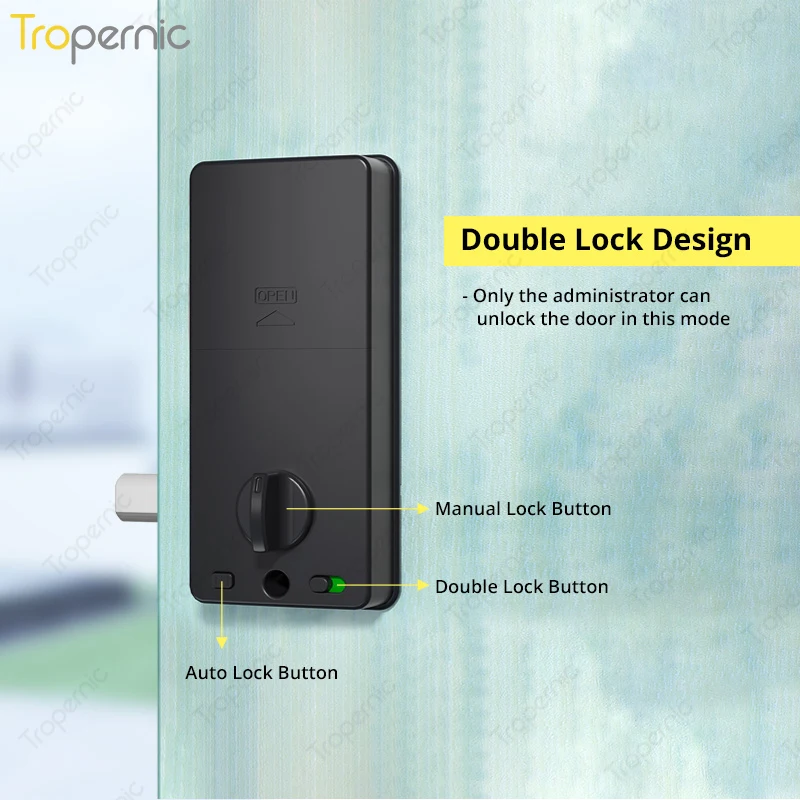 Tuya Zigbee Door Deadbolt Locks Biometric Fingerprint Lock password code Smart Entry Home App Unlock Digital Intelligent Lock