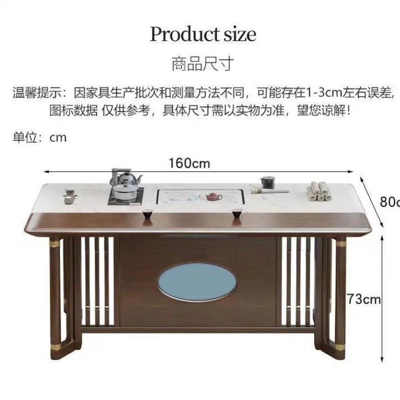 Slate coffee table, home office, integrated tea table and chair combination, modern simplicity and light luxury
