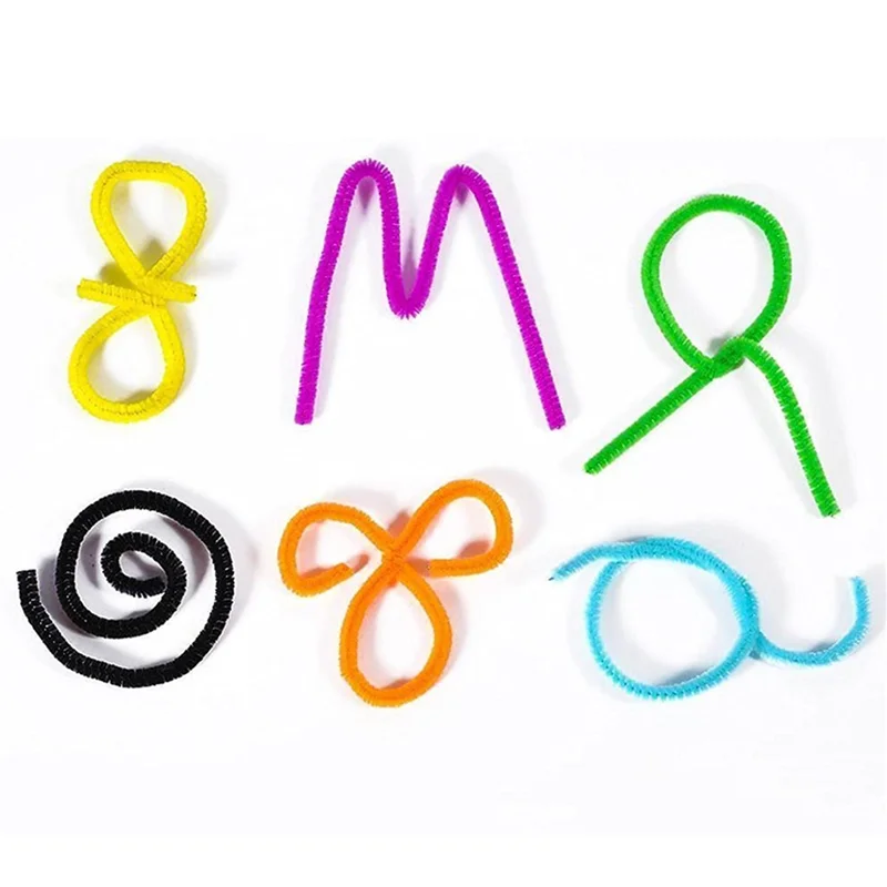 

600 Pcs Random Colors Pipe Cleaners Chenille Stem 6Mmx12 Inch For DIY Art Crafts Decorations