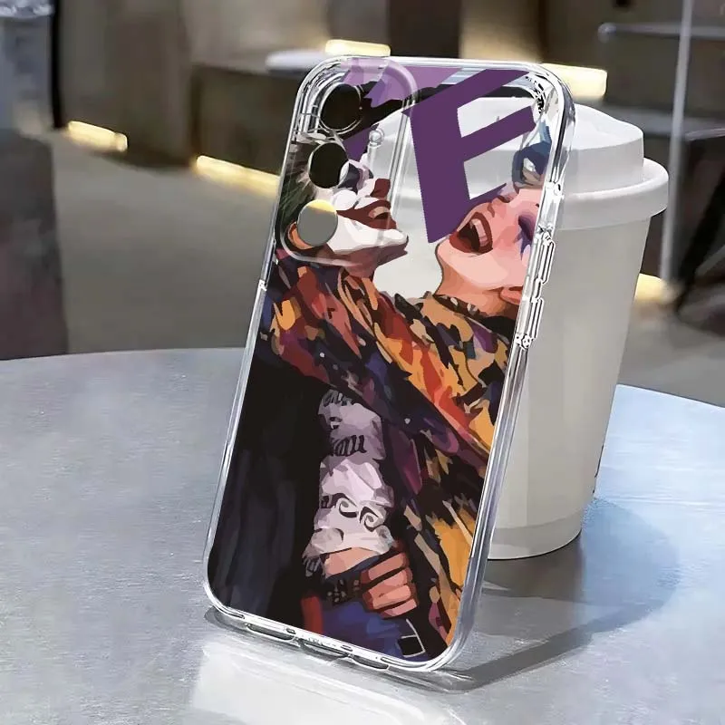 

J-Jokers Luxury Girl Art For Samsung Galaxy S25 S24 S23 S22 S21 S20 Edge Plus Ultra FE 5G Transparent Cover Phone Case