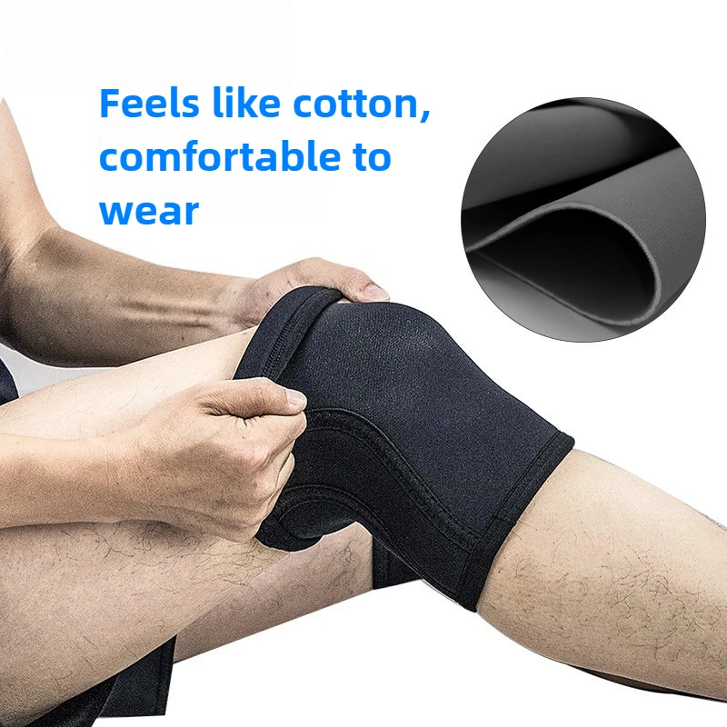 Powerlifter سميكة النيوبرين SCR الرياضة اللياقة البدنية رفع الأثقال القرفصاء الركبة الأكمام في الهواء الطلق بالجملة 7mm
