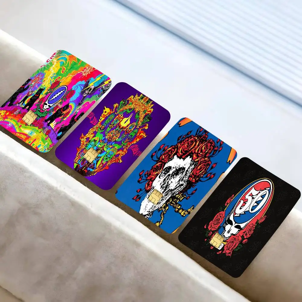 Band G-Grateful Dead   Spend or Save Funny Shell Ultra Thin No Fade Sticker Cover Film for Debit Credit Card