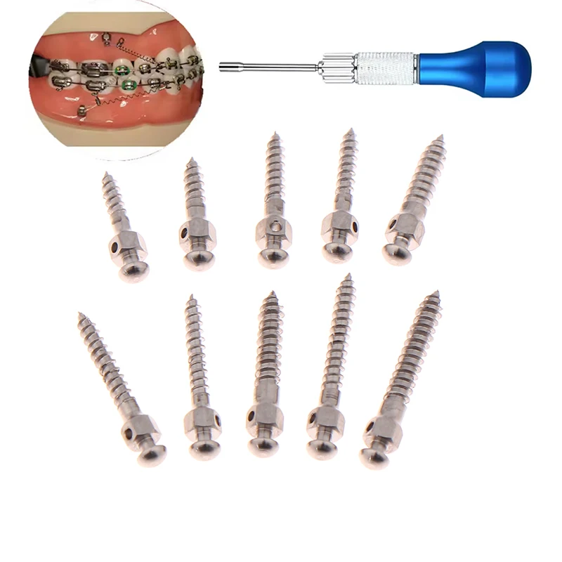 Dental Lab Micro Mini Implants Anchor Screw Titanium Self Drilling Screwdriver Different Type Dentist Tool Supplies