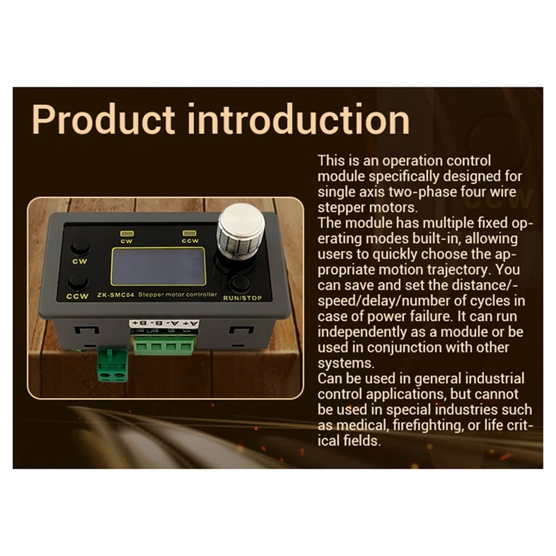 SMC04 6.6A Stepper Motor 42 57 Forward and Reverse Control Drive Integrated Connected to External Signal TTL Serial Port-BCBW