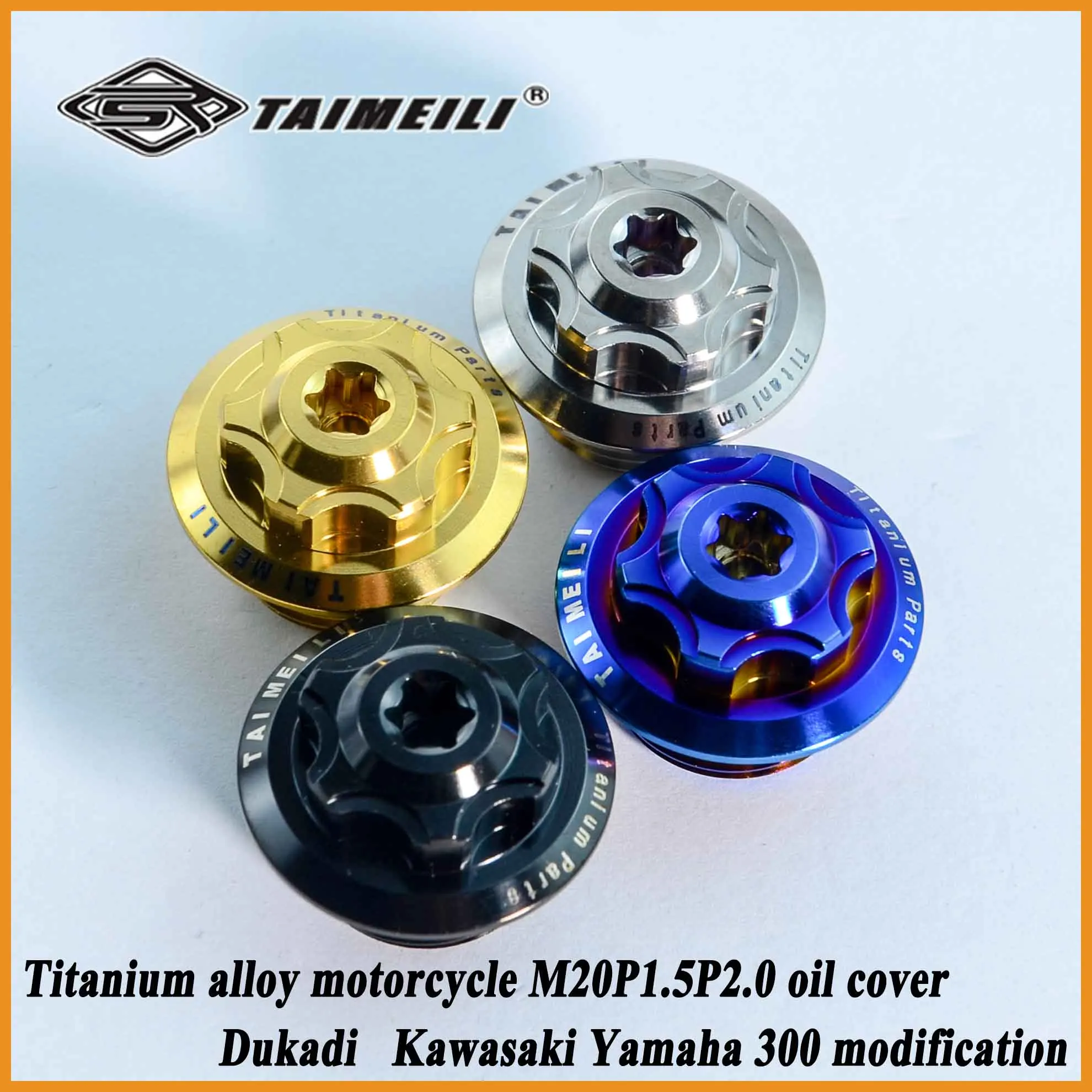 

Titanium alloy TC4 motorcycle M20p2.5/1.5M24p2.0 oil cover screw suitable for BMW, Ducati, Kawasaki, Yamaha