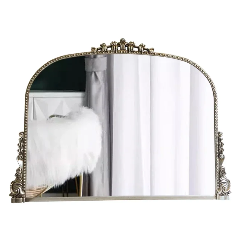 Art Vintage Handicraft Wall Mirror Girls Luxury Interior Bathroom Antiques Mirrors Rabbit Toilet Decoracion Hogar Room Decorate