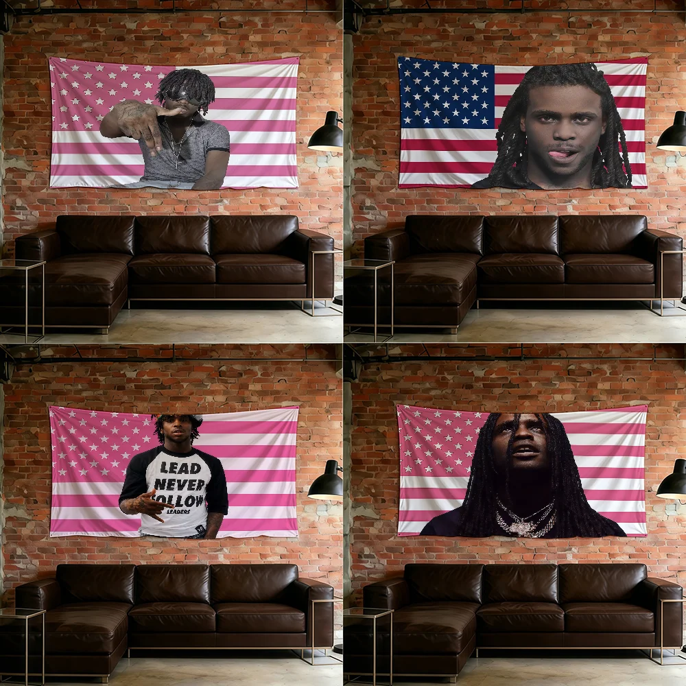 Rapper Singer C-Chief Keef Flag For Room Dorm Camping Picnic Art Style Garage Bar Wall Decoration Banner