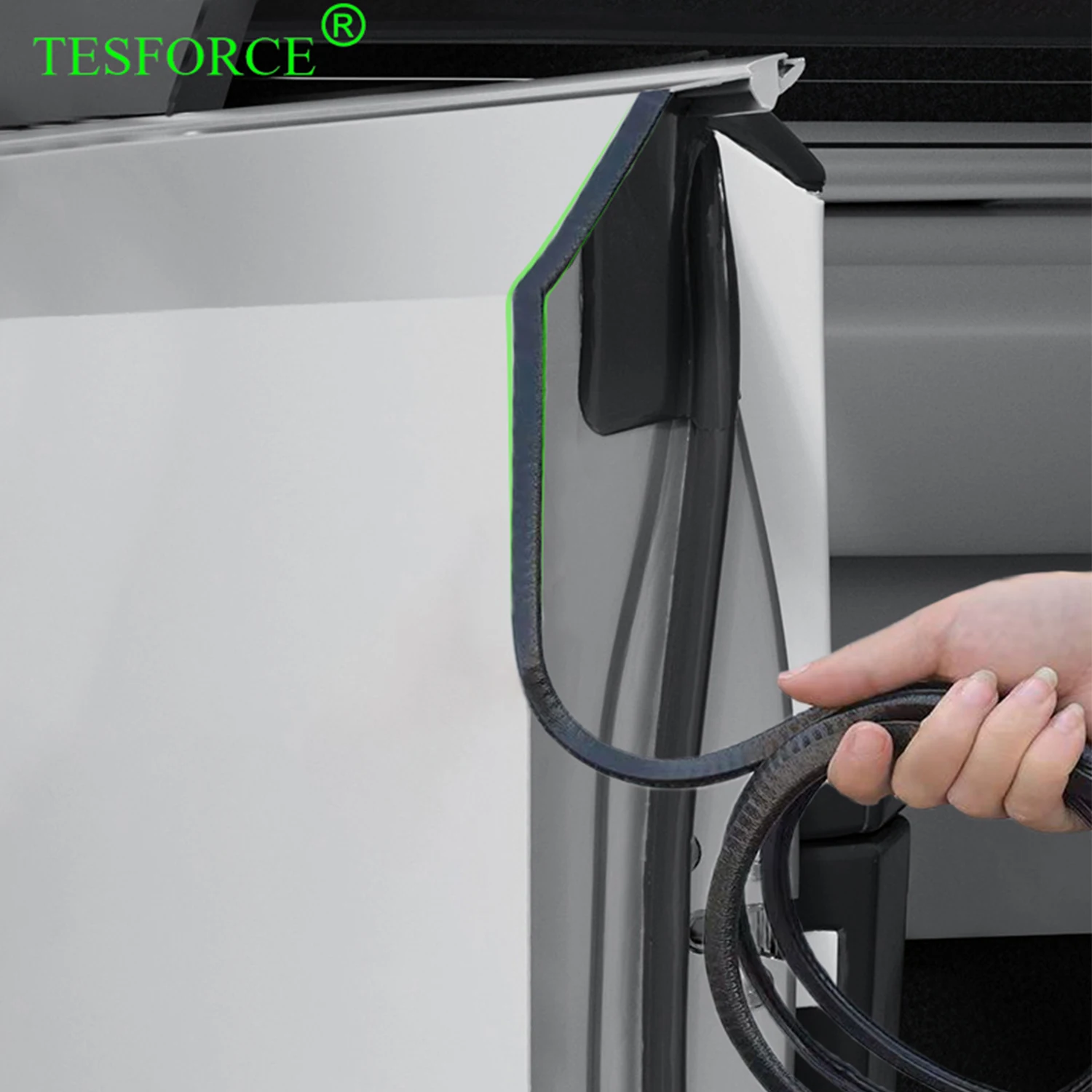 

Для Tesla Cybertruck, 4 шт., полоски для дверного бампера, ПВХ, завернутые с металлом, без прилипания, комплект уплотнительных полос для двери, звукоизоляция, шумоподавление