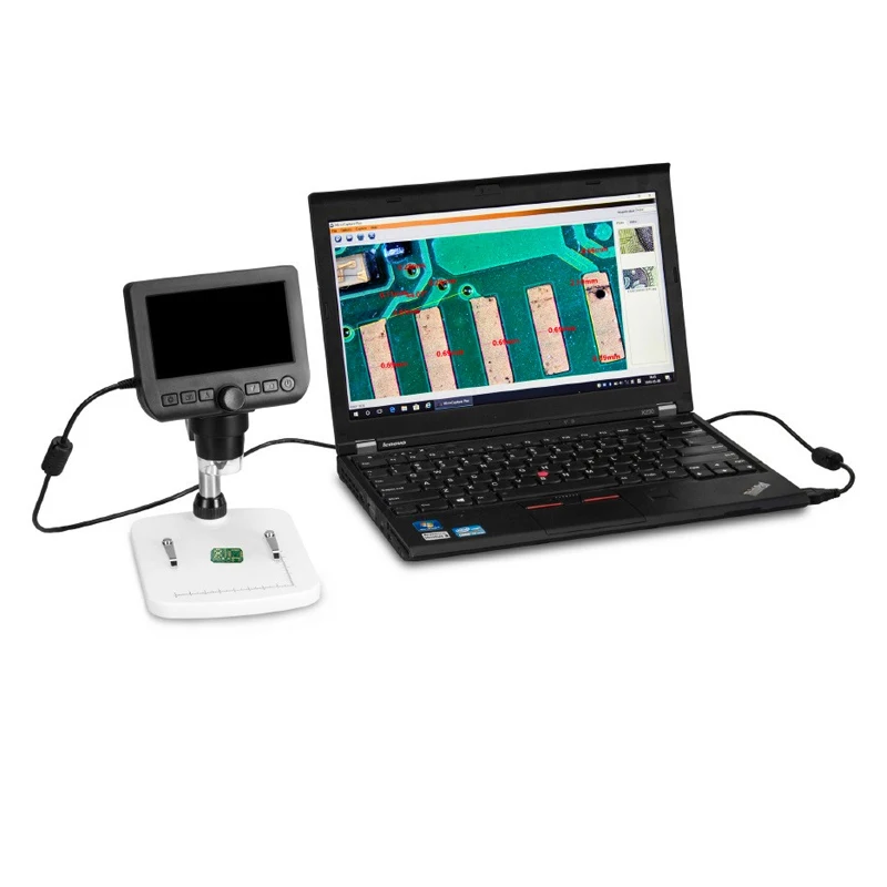 Adjustable Light Portable Color Lcd Microscope Digital Usb Software for Pcb Electronic Repair