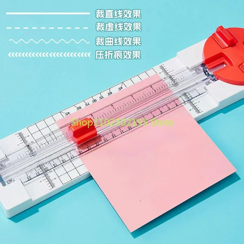 Multi-function Paper Cutter Creasing Machine 360-degree Rotary Paper Cutter 4 IN 1 For Hand-Cutting Card Art Tools