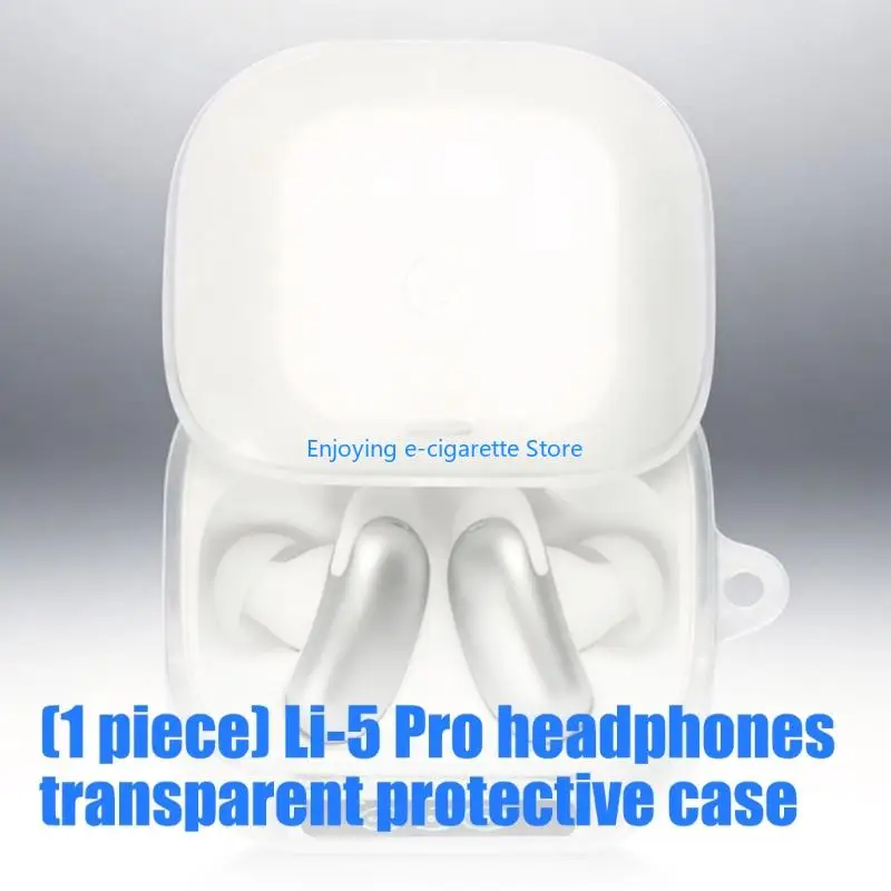 Wireless Earbud Device Case Cover with Clear Cover, Close Body and Front Access Opening for Pocket Carry Work Bag and Trip Use