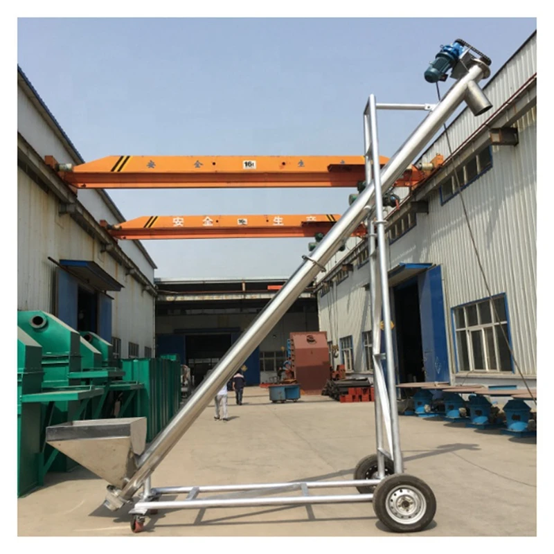 High Efficiency Inclined Screw Conveyor Auger Machine For Concrete Conveying