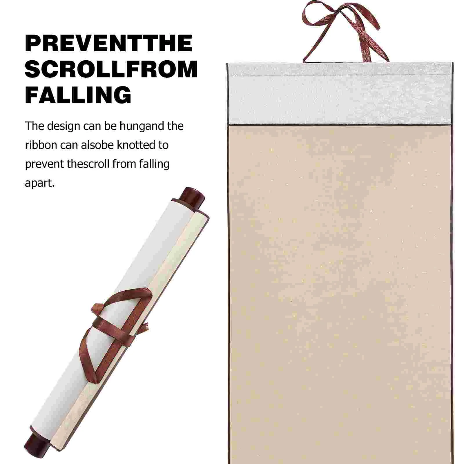 Chinese Hangers Kids Scroll Paper Calligraphy Accessory Coffee Rice Blank Hanging Child