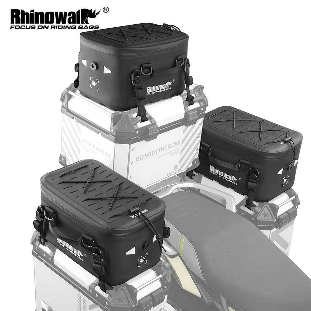

Rhinowalk Motorcycle Side Case Bag Waterproof Top Case Expansion Waterproof Bag Hardshell Quick Dry Saddle Luggage Bag For ADV