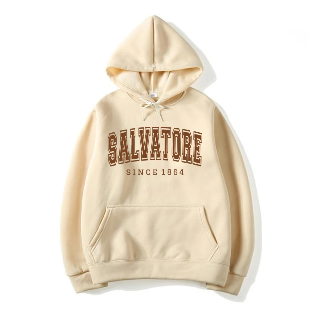 

Salvatore Hoodie Mystic Falls Virginia Hooded Sweatshirt Vampire Diares Tvd Tv Show Inspired Pullover Salvatore Brothers Hoodie