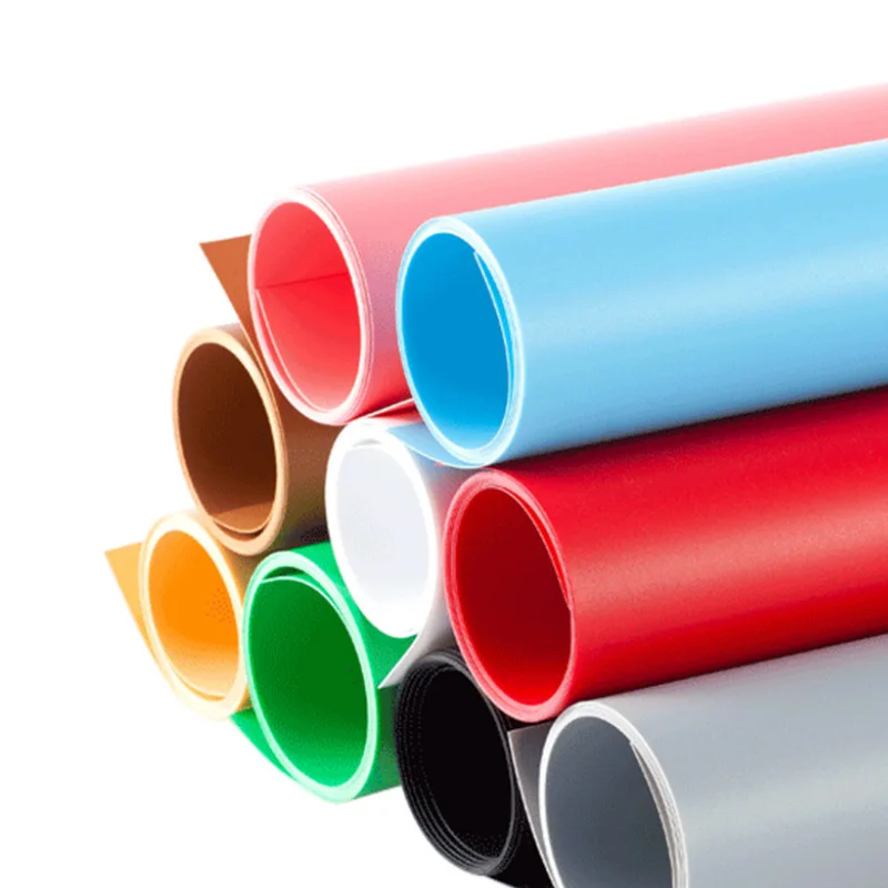 60x130cm Matt PVC Photographic Backdrops Dualsided 8Colors Frosted Background Board Professional Shooting Props for Photo Studio