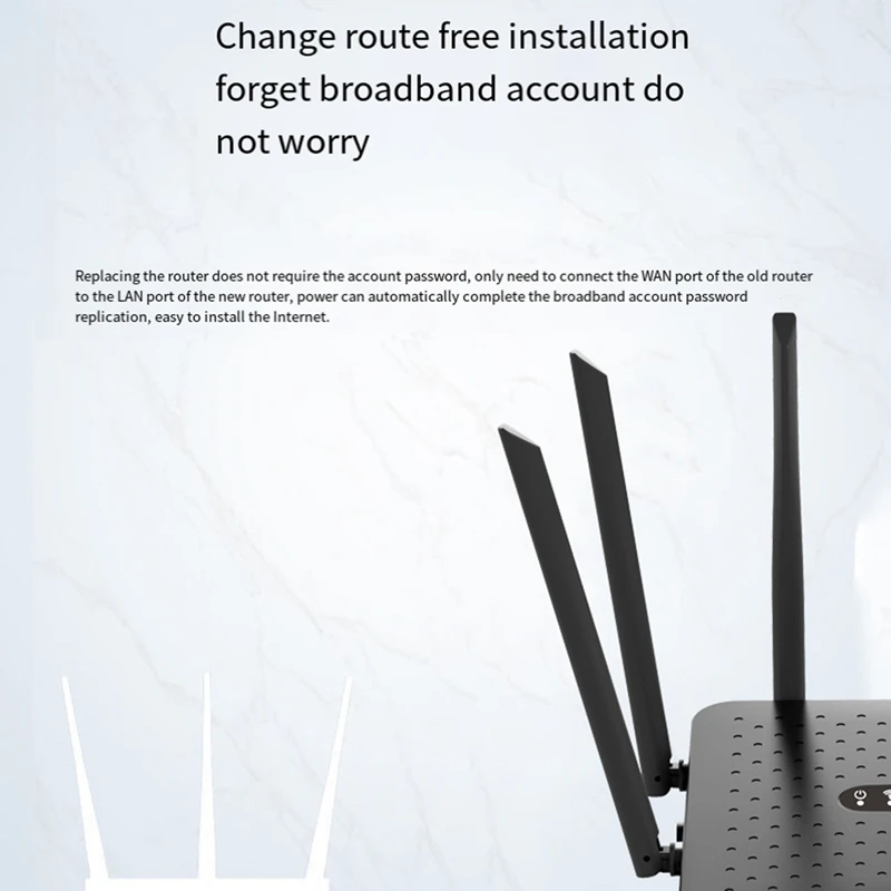 WIFI Router Gigabit Wireless Router 2.4G/5G Dual Band Wifi Router With 6 Antennas Wifi Repeater Signal Amplifier