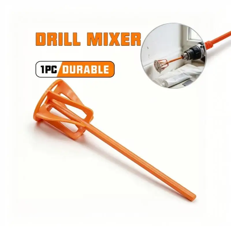 1Pc Hexagonal Shaft Gypsum Paint Mixer Accessory Multi-Functional Electric Drill Stirring Paddle For Mortar Filler