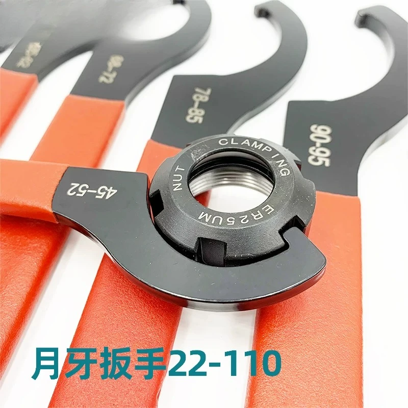 Crescent wrench check nut slotted nut ER wrench round  shank  parallel cap shock absorber adjustment