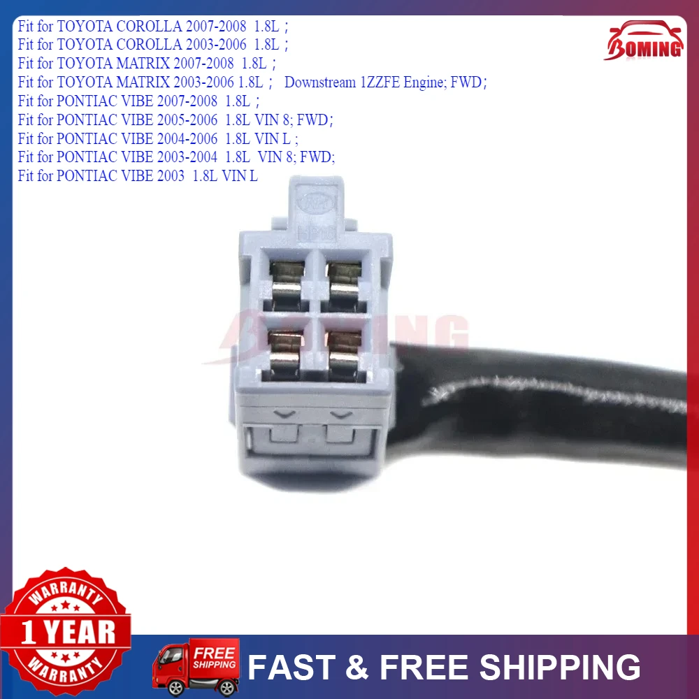 

New Downstream 89465-02190 Car O2 Oxygen Sensor Fit For Toyota Corolla Matrix 1.8L 2003-2008 234-4233 234-4510 8946502190