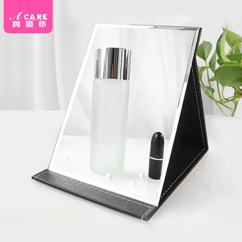 DX01/Mirror/Folding/A1PQ0-Easy-to-Use Cosmetic Mirror Folding Mirror Large Small Size Male HD Desktop Student Dormitory