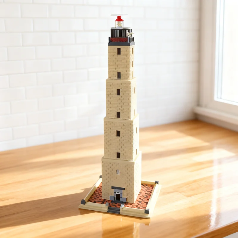 

2219pcs MOC The Brandaris Lighthouse Architecture Model Building Blocks Creative DIY Gift Display Decor Assemble Premium Adult