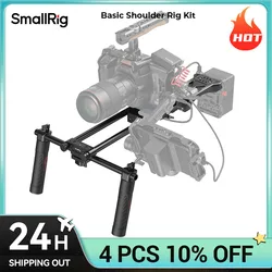 (Enhanced) SmallRig Universal Shoulder Platform Kit Camera Shoulder Rig 15mm Rod Support System Camera for DSLR Camcorder 2896C