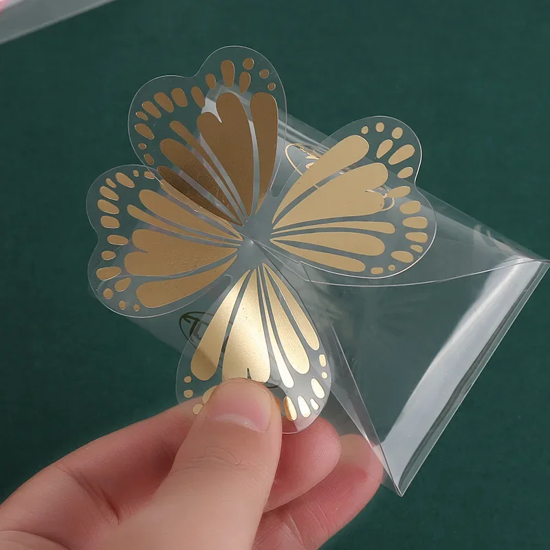 20/50/100pcs PVC Wedding Gift Box For Chocolate Candy Packaging Transparent Butterfly Gift Bags Thank You Wedding Guests