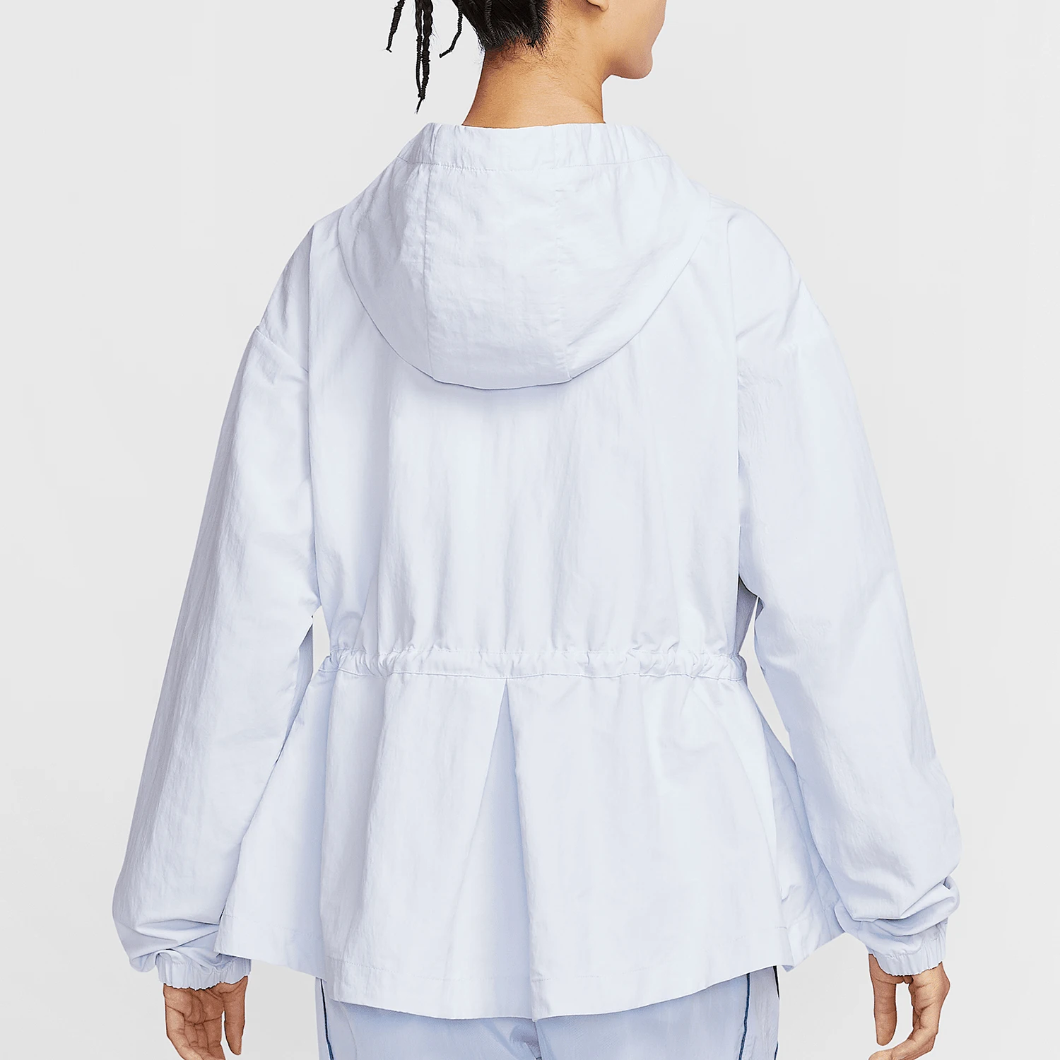 Nike Authentic Sportswear Women's Hooded Woven Waist-Cinching Jacket IF0609-085