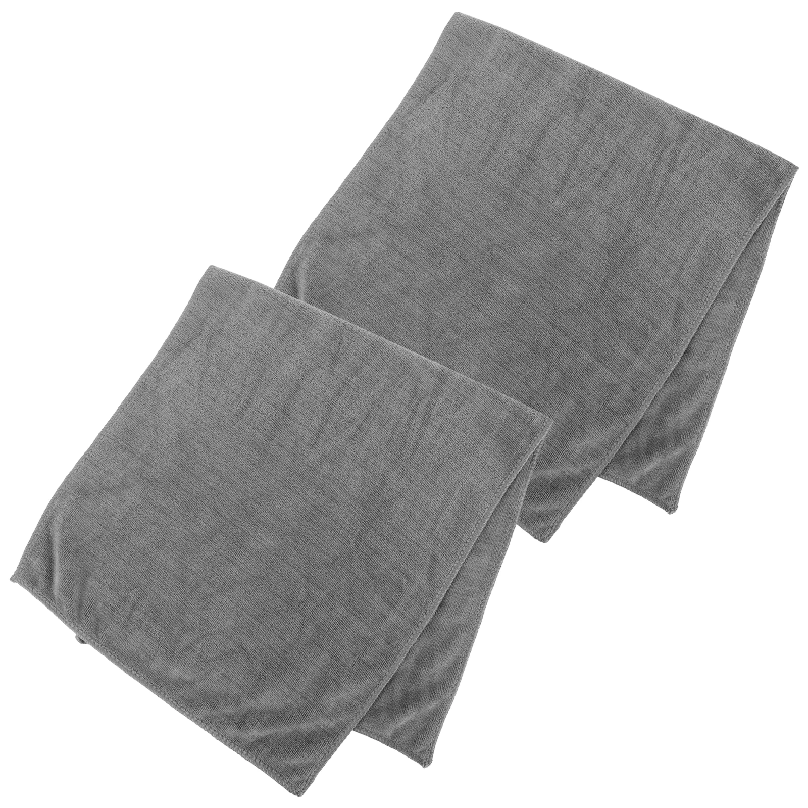 

2pcs Premium Microfiber Sweat Towel 20x40inch Dark Grey for Yoga Fitness Sports Quick Dry Gym Towel for Swimming Travel Workout