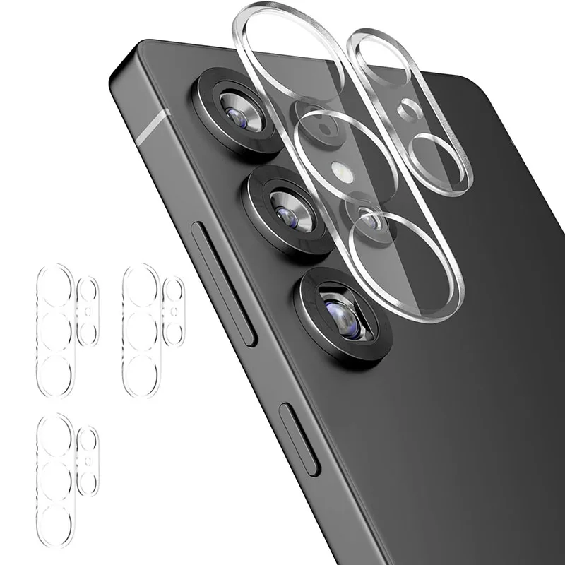 Klarer 3D-Objektivschutz für Samsung Galaxy S26 Ultra Rückkamera, gehärtetes Glas, vollständiger Schutz