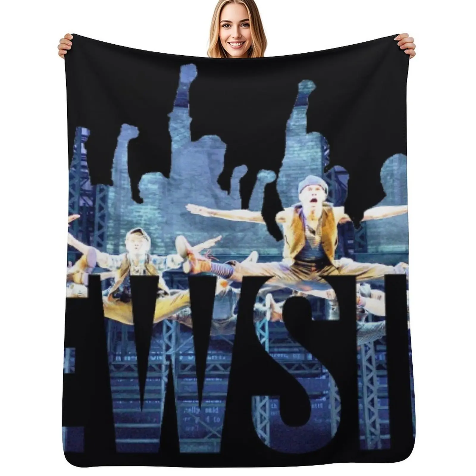 Newsies - Fists Throw Blanket Stuffeds Cute Thermal Luxury funny gift manga Blankets