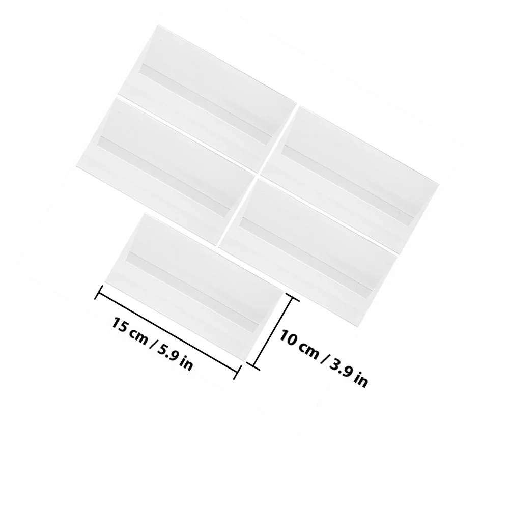 6Pcs Conference Acrylic Sign Holders Clear Desktop Name Plates Seating Cards Multi-Function Display Stands Desk Name Plate