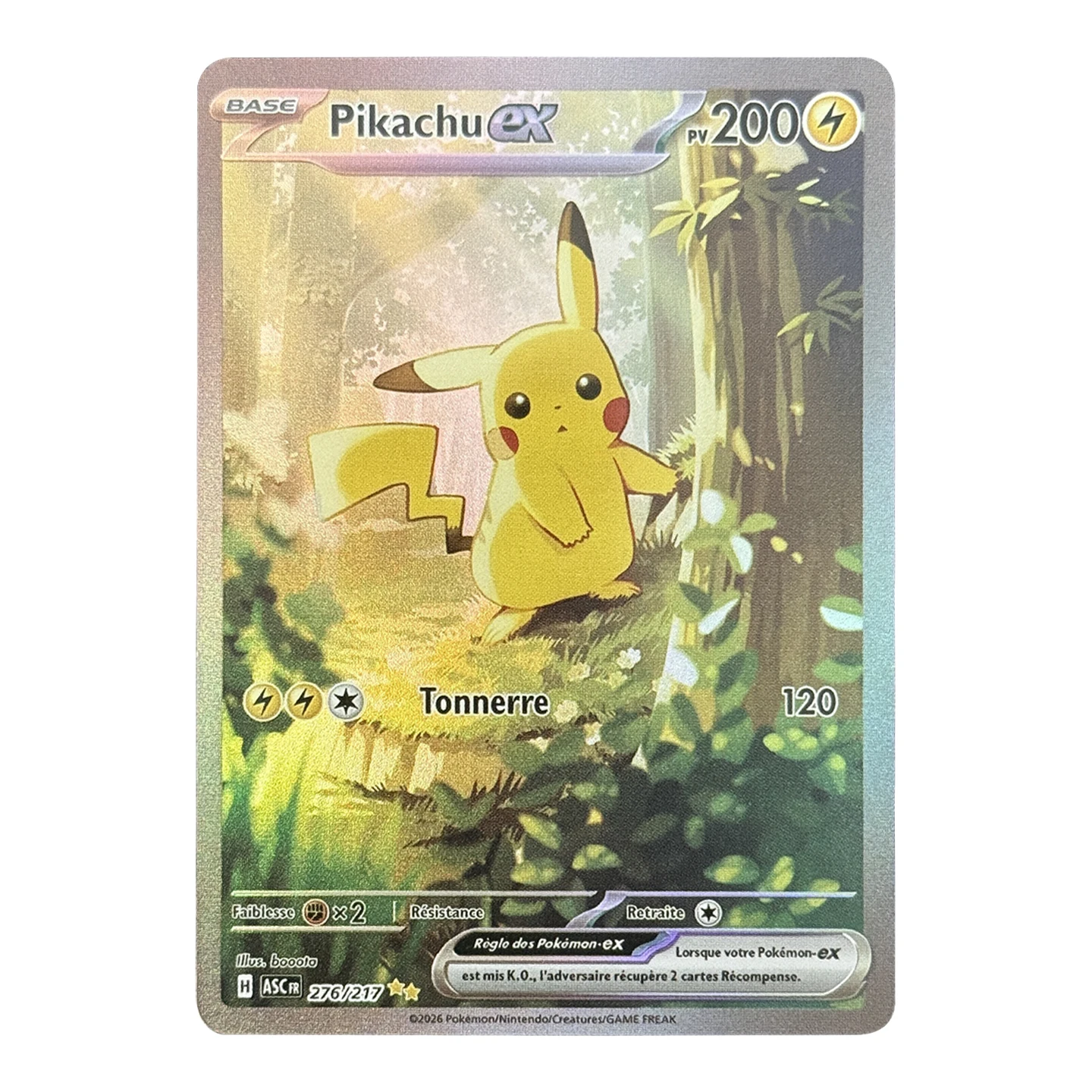 TCG French PIK EX SAR Collection Card Ascended Heroes M2a 276/295 #276 Foil Card Diy Proxy