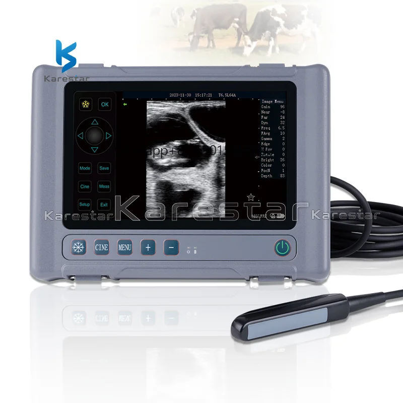 

Karestar Medical Ultrasound Instrument Price Animal Use Full Digital 8 Inch Touch Screen Ultrasound Scan Machine