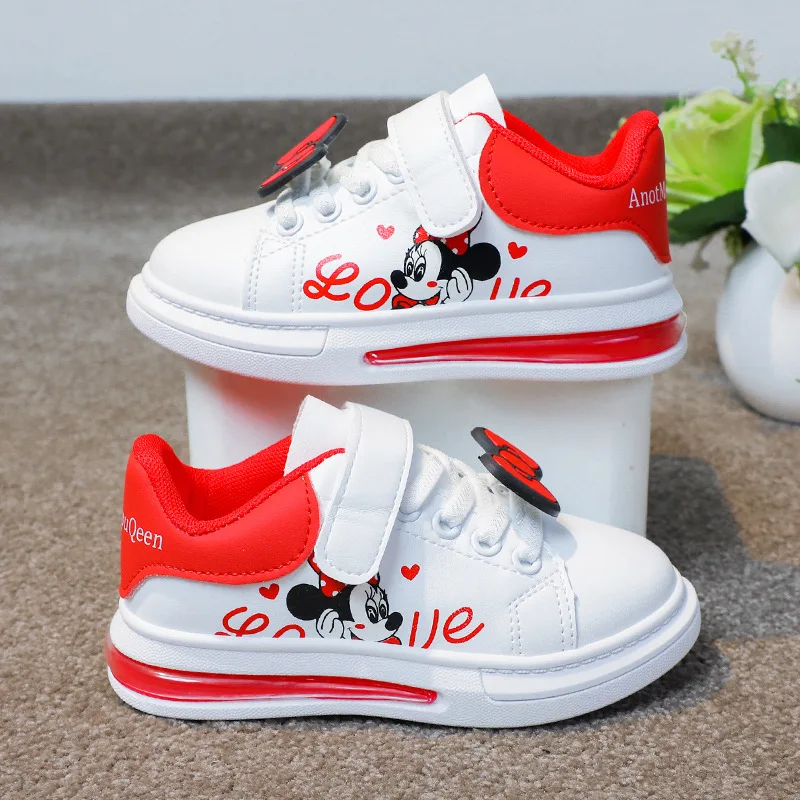 Disney Cartoon Mickey Mouse Children Shoes For Boys Girls Sport Sneakers Kids Summer Casual Shoes Non-slip Toddler Size 26-37