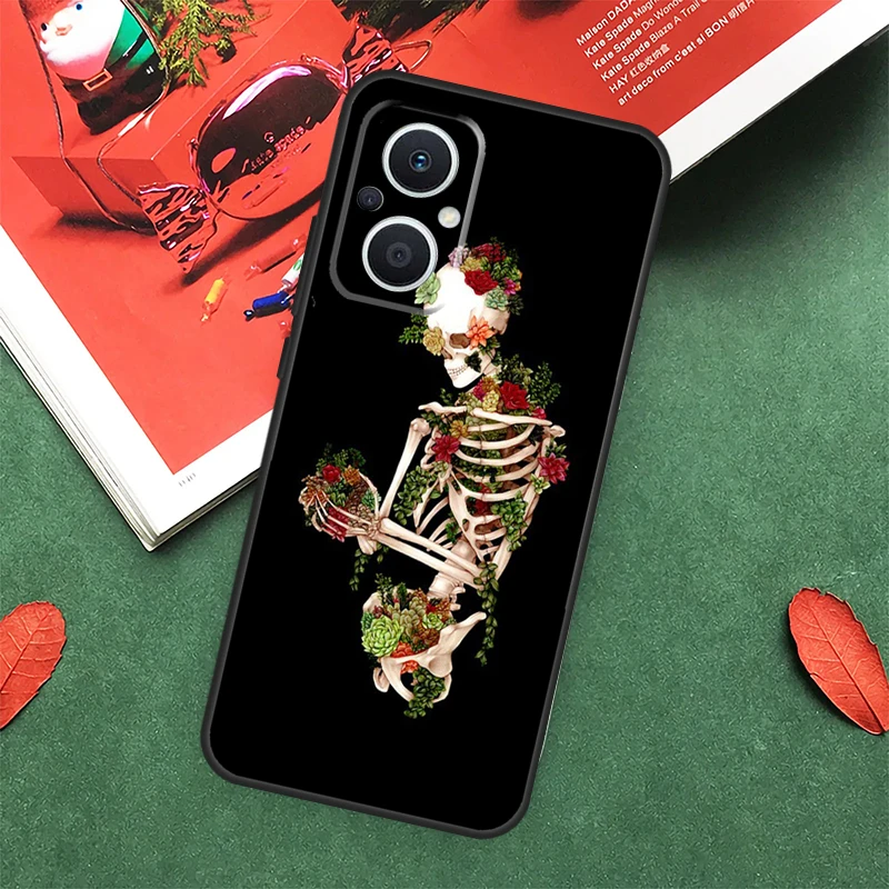 Skull Bones Botany Funda For OPPO Reno 8 4 5 6 7 Lite 8T 4Z 5Z 10 Pro OPPO Find X3 X2 Neo X5 Lite X6 Pro Case