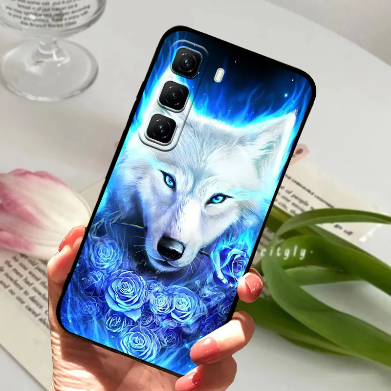 For Infinix Hot 50 4G Case X6882 Cute Cartoon Soft Silicone TPU Matte Phone Cover For Infinix Hot50 5G Bumper X6720 Phone Bags