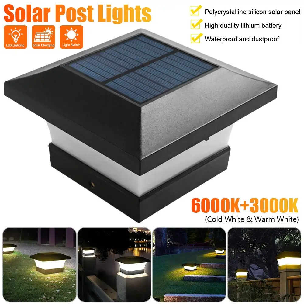 

1pc/3pc/5pcs Solar Light Fence Light IP65 Outdoor Solar Lamp For Garden Decoration Gate Fence Courtyard Wall Cottage Solar Lamp