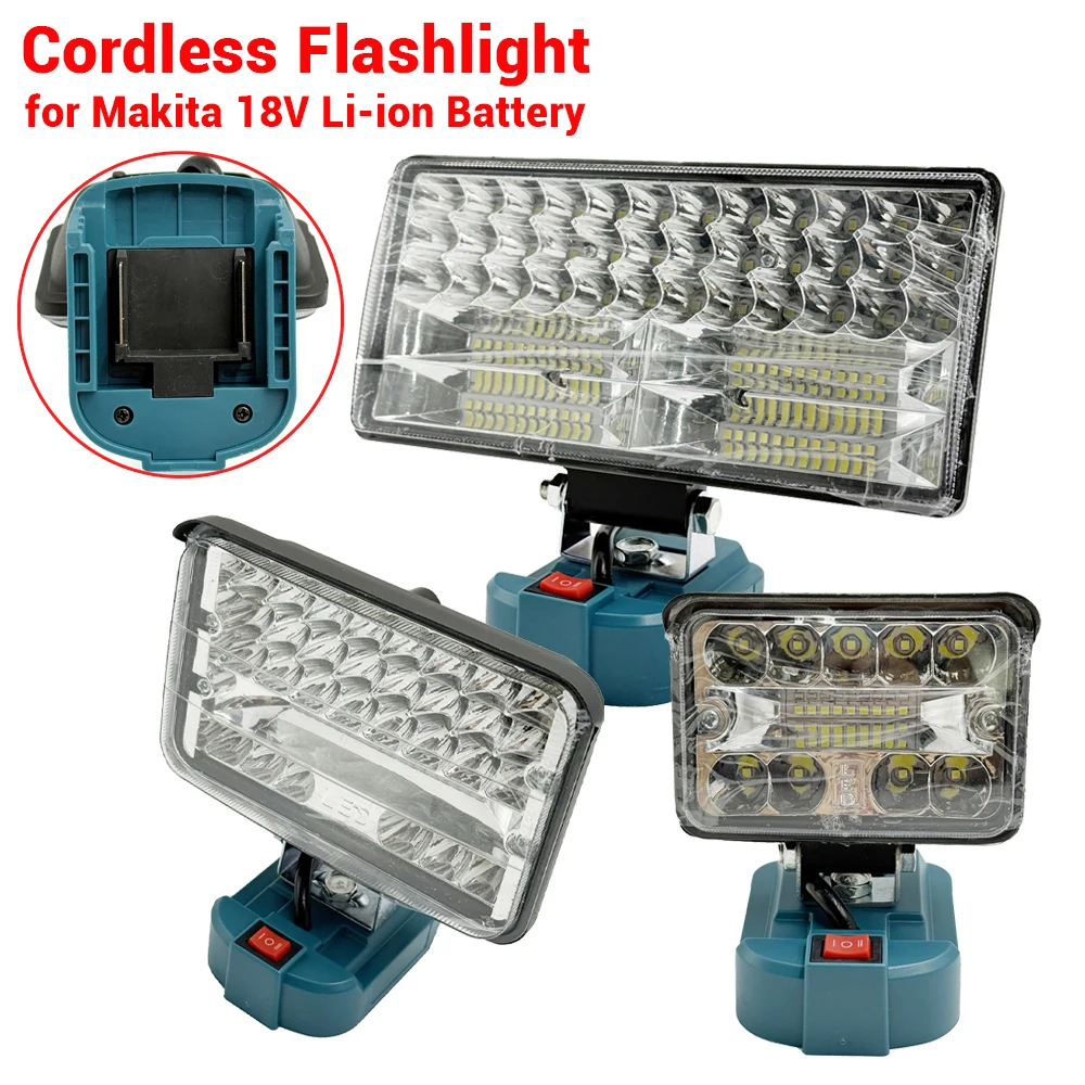 

Cordless Flashlight 3/5/8 Inch for Makita 18V BL1430 BL1830 Li-ion Battery LED Work Light Emergency Light Camping Site Light