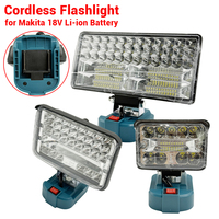 Cordless Flashlight 3/5/8 Inch for Makita 18V BL1430 BL1830 Li-ion Battery LED Work Light Emergency Light Camping Site Light