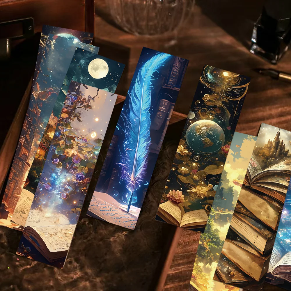 30 sztuk fantasy zakładki do czytania książki studenckie książka do znakowania stron papierowa karta kreatywny prezent DIY znakowanie książek kartka z wiadomością