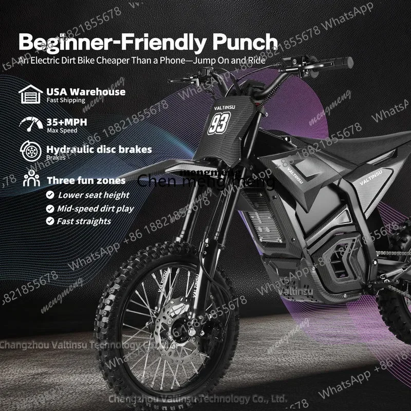 

A178 EM-5 Long Range 48V 2500 W Full Size Adult Electric Dirt Bike Off Road Motorcycle Electric Pit Bike