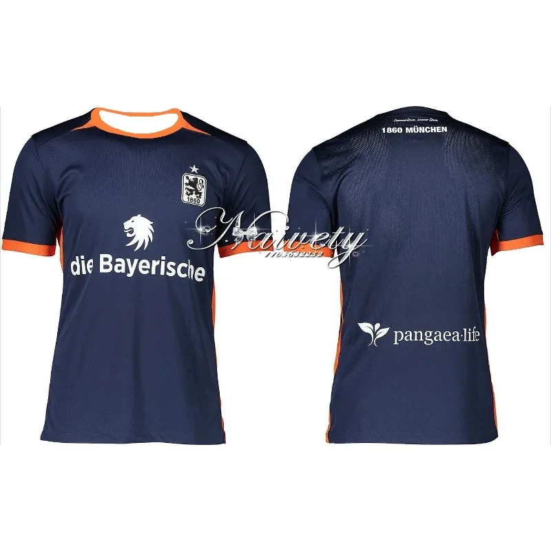 25/26 1860 المنزل جيرسي الرجال التجفيف السريع تنفس تي شيرت الكبار الأطفال الوالدين والطفل ميونيخ FanJerseySportsTraining تي شيرت #2